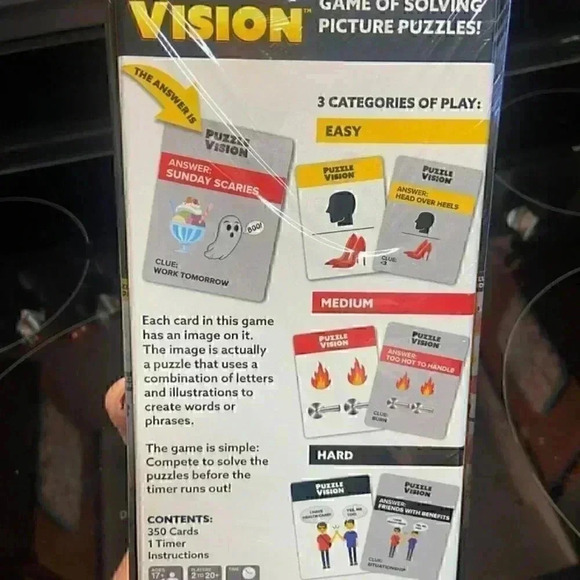Puzzle vision party game NEW - Picture 2 of 2